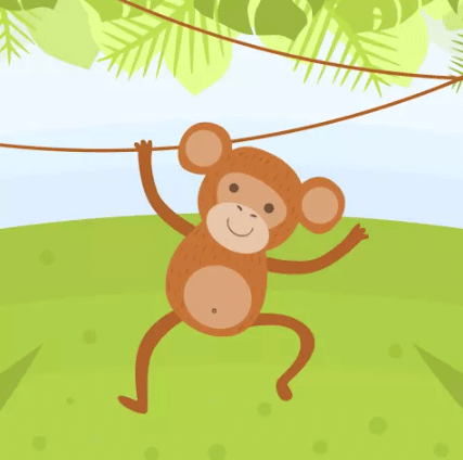 Funny Monkeys Coloring