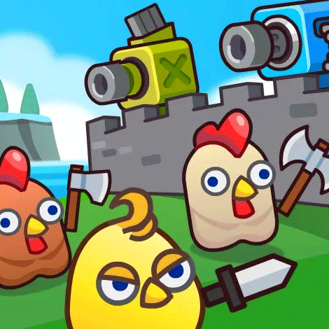 Merge Cannon: Chicken Defense